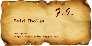 Feld Ibolya névjegykártya